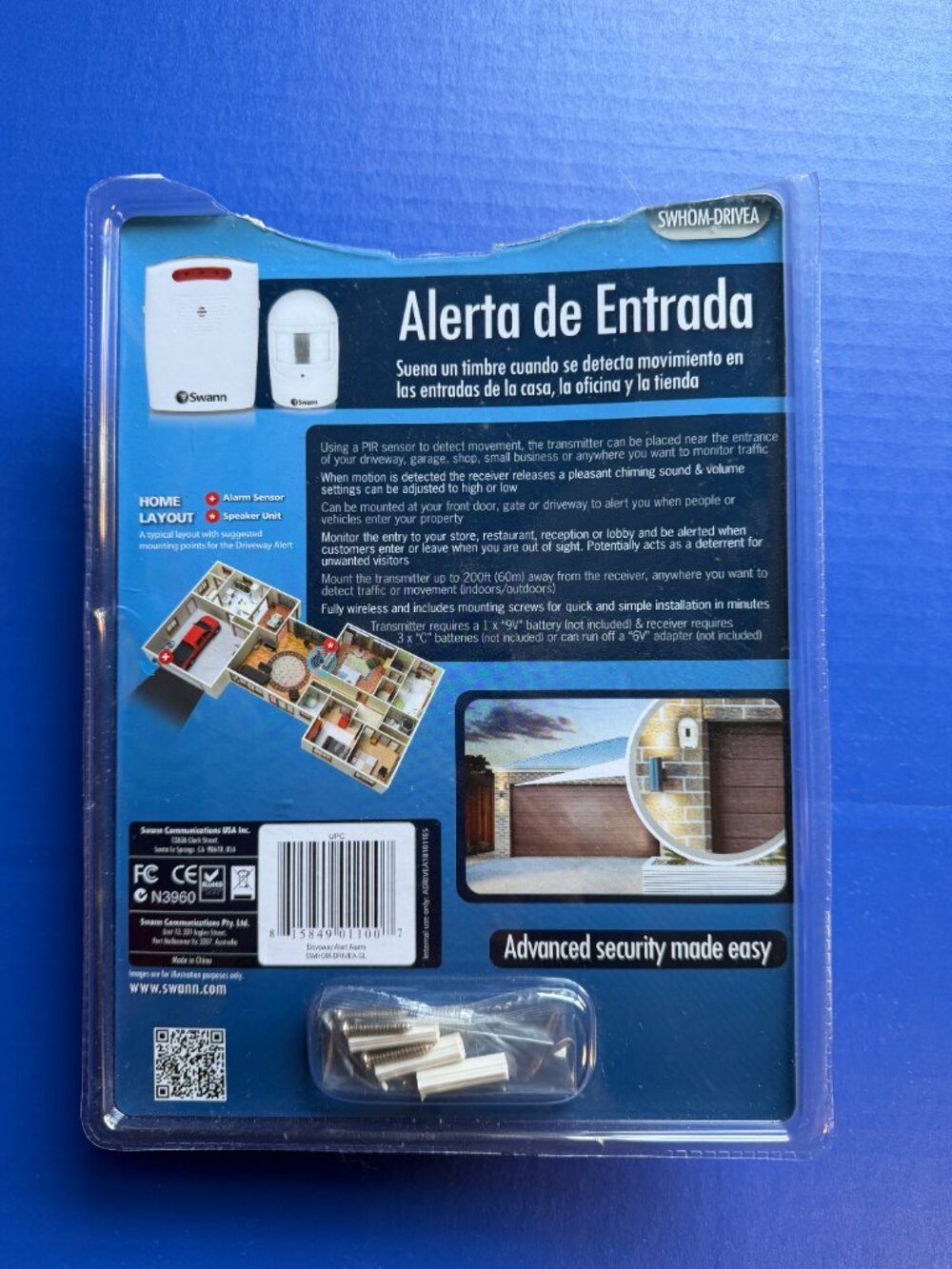 Motion Detection Chime Alert - Open Box - Picture 2 of 3